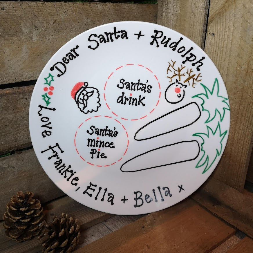 Personalised christmas outlet plates